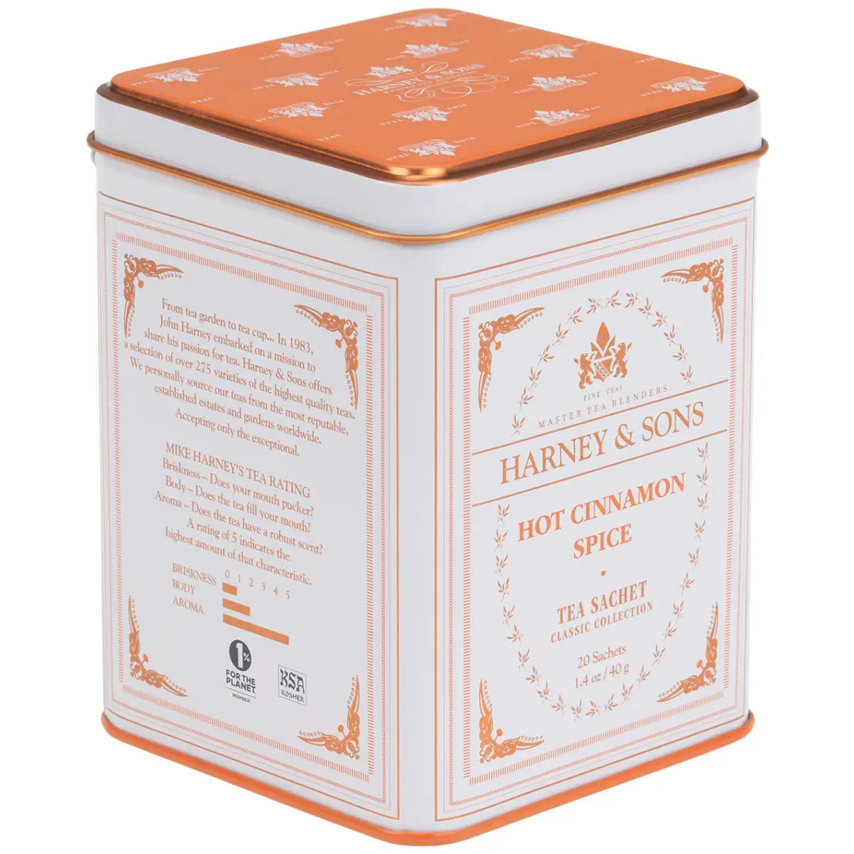 Hot Cinnamon Spice Classic Tin of 20 Sachets - Sachets / Tin of 20 Sachets - Harney & Sons Fine Teas