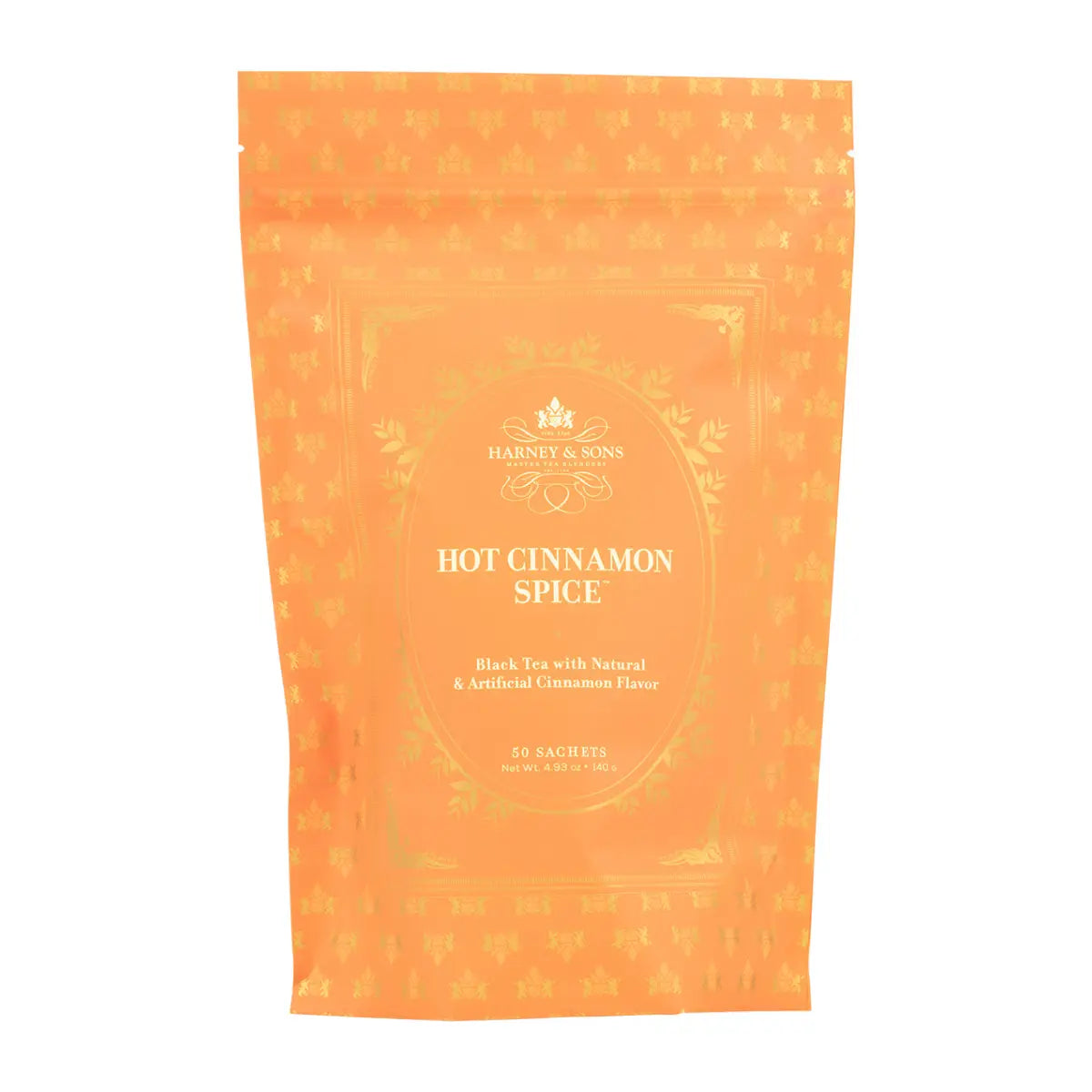 Hot Cinnamon Spice Tea - Sachets / Bag of 50 Sachets - Harney & Sons Fine Teas