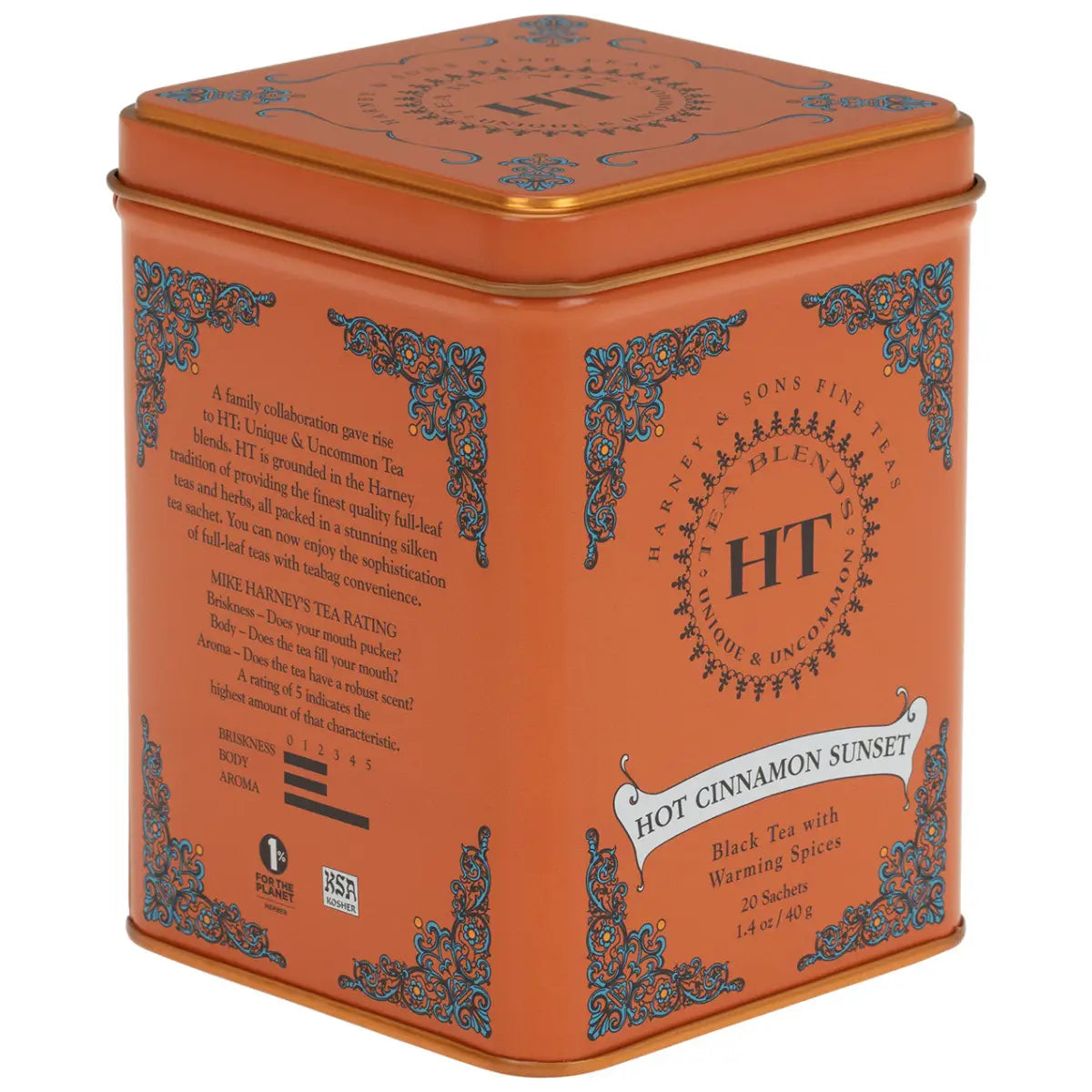 Hot Cinnamon Sunset Tea - HT Tin of 20 Sachets - Sachets / Tin of 20 Sachets - Harney & Sons Fine Teas