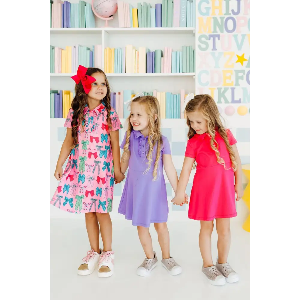 Hot Pink Polo Dress - Mila & Rose ®