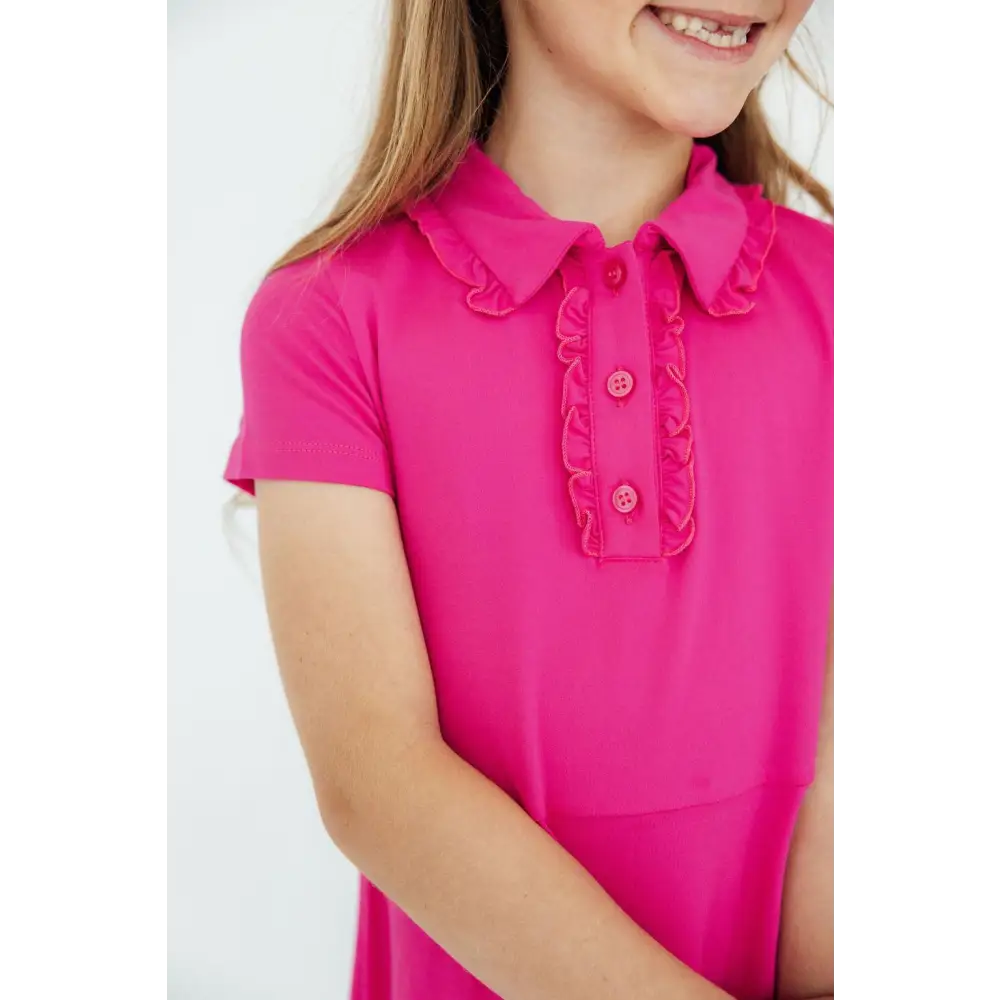 Hot Pink Polo Dress - Mila & Rose ®
