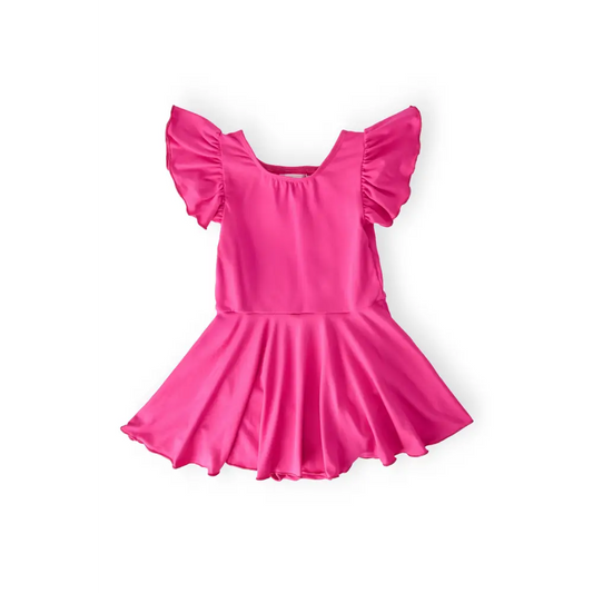 Hot Pink S/S Twirl Leotard - Mila & Rose ®