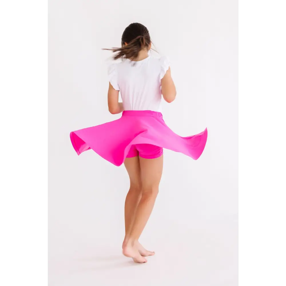 Hot Pink Twirl Skort - Mila & Rose ®