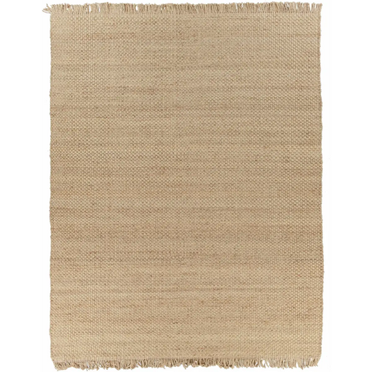 Hovland Hand Woven Natural Jute Rag Rug - 2’ x 3’ Rectangle - Boutique Rugs
