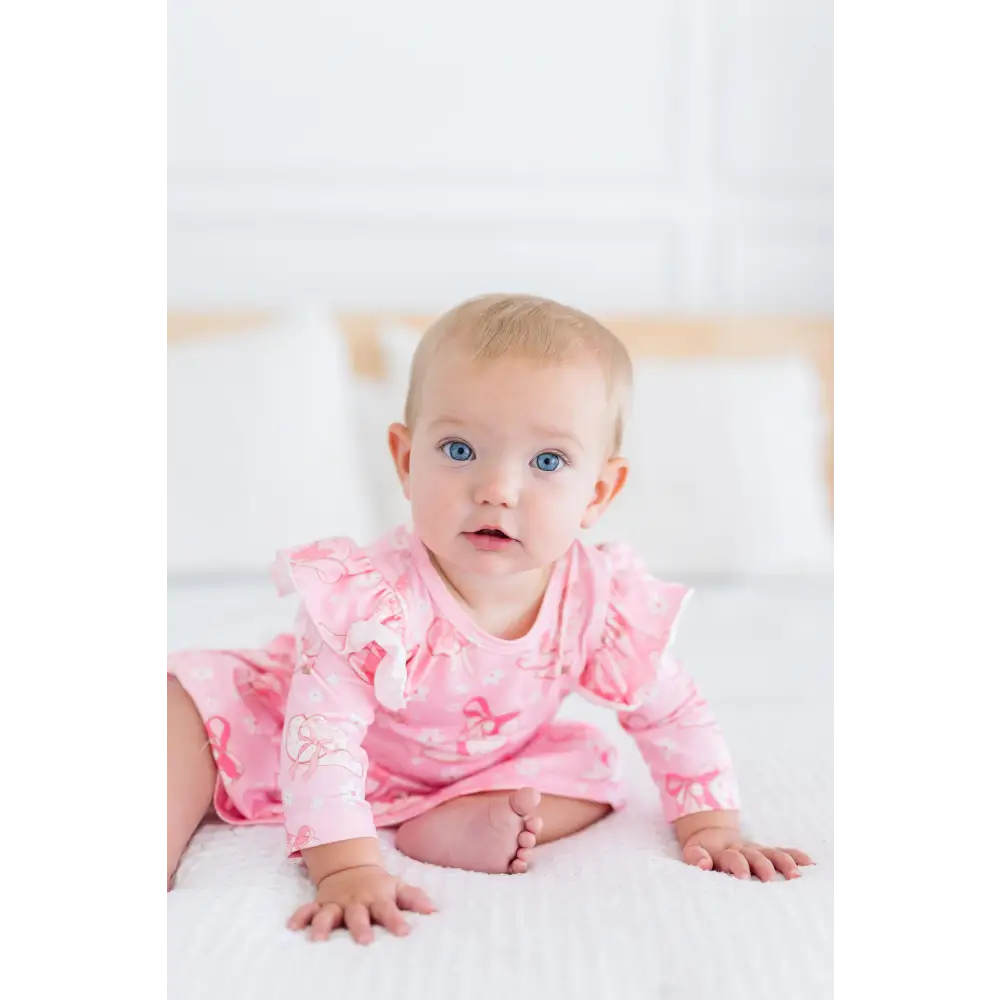 Howdy 3/4 Sleeve Flutter Twirl Bodysuit - Mila & Rose ®