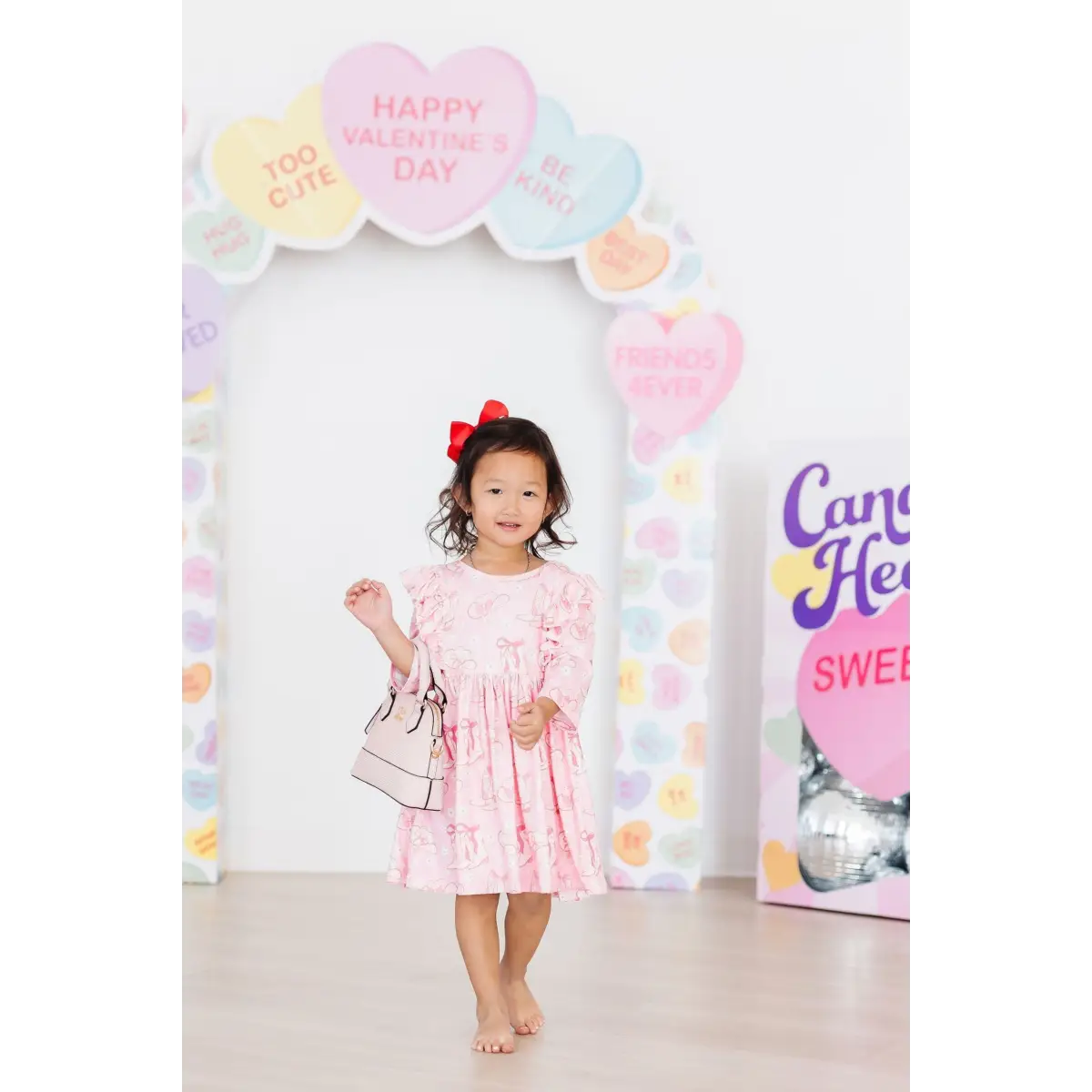 Howdy 3/4 Sleeve Ruffle Twirl Dress - Mila & Rose ®