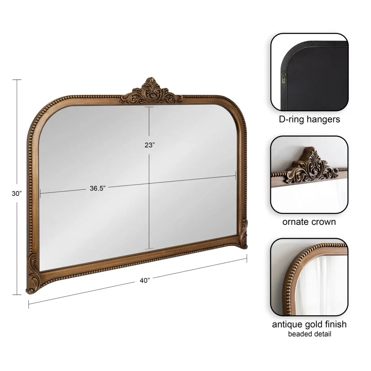 Hubanks Arched Wall Mirror - kateandlaurel