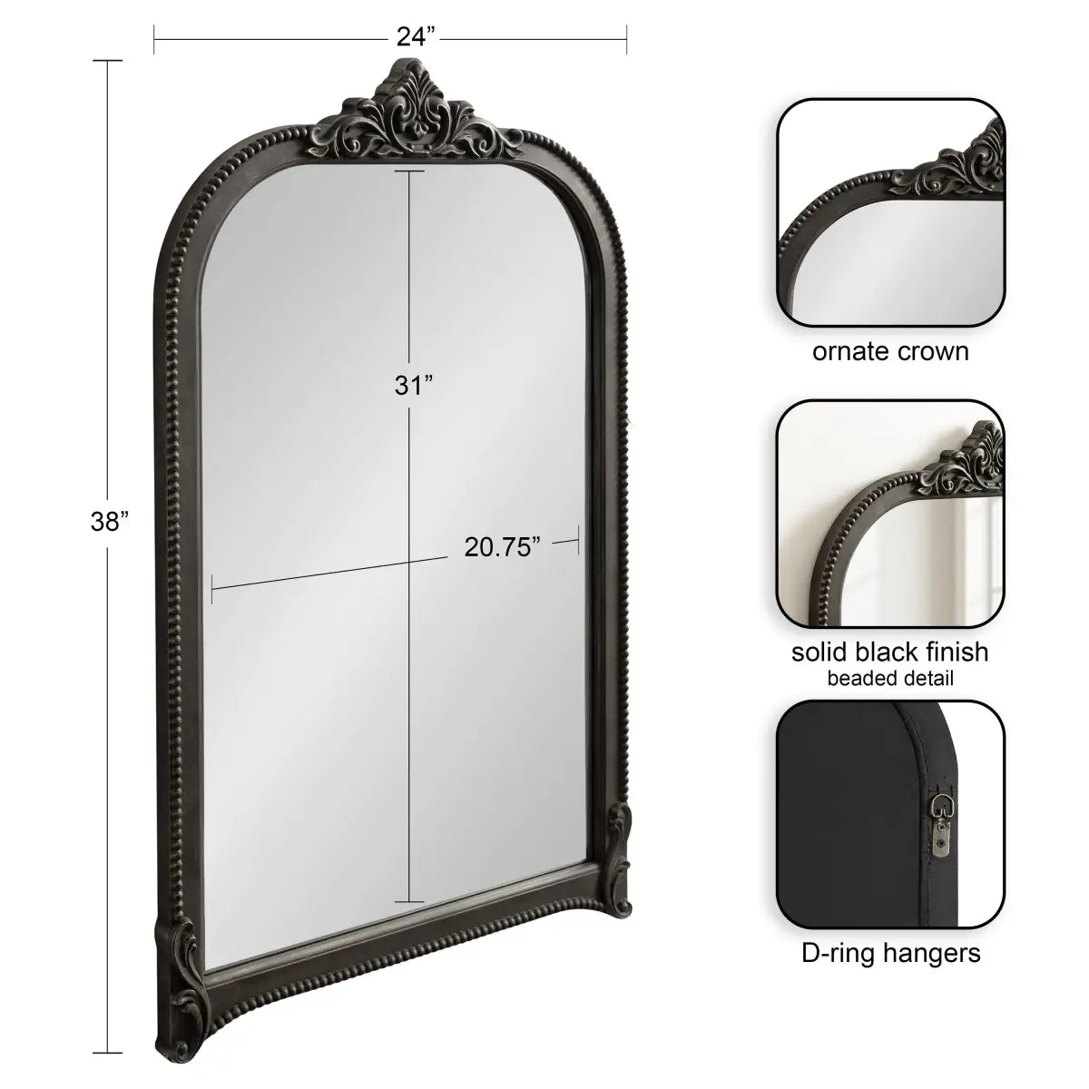 Hubanks Arched Wall Mirror - kateandlaurel