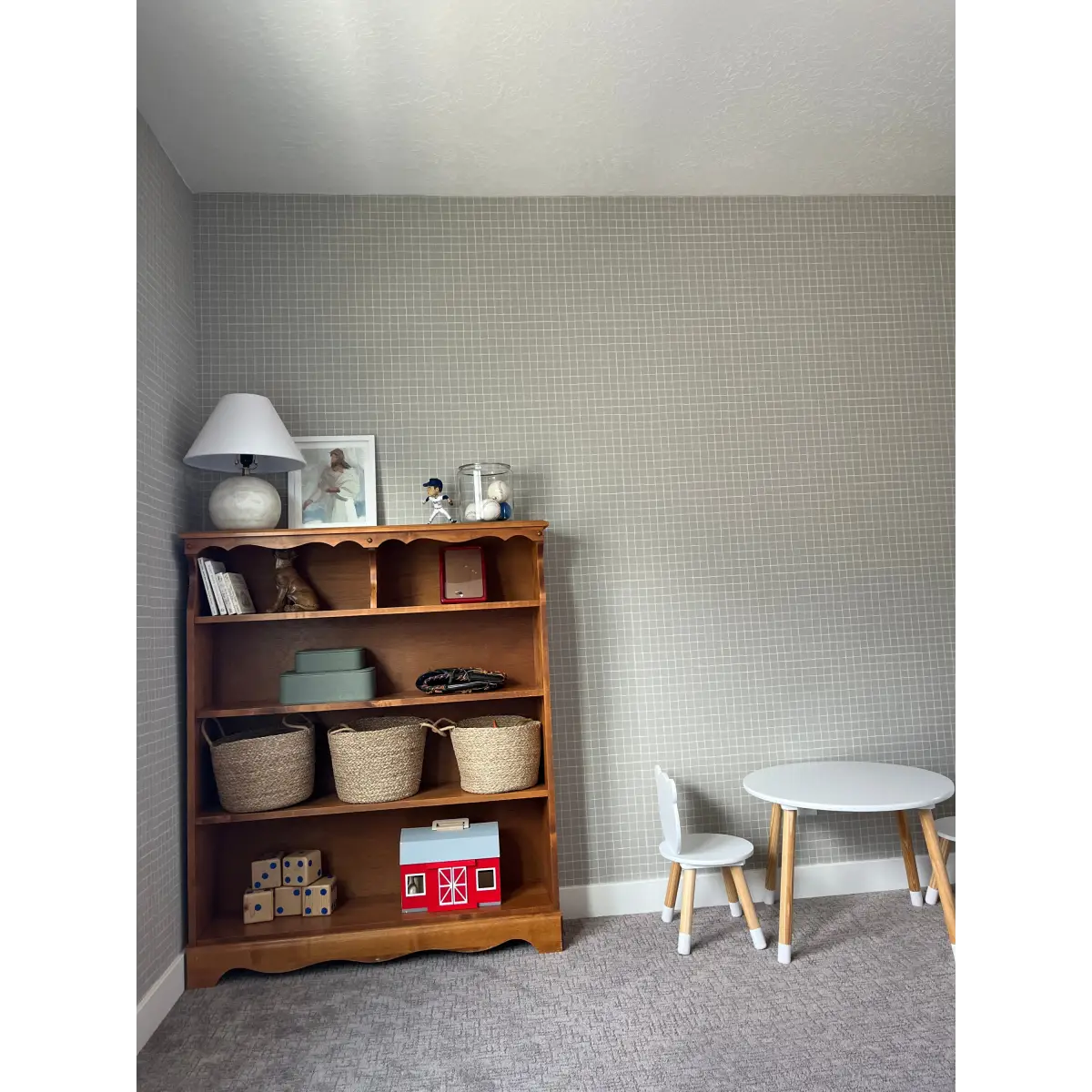 Hudson Wallpaper - Tiny Grid - by Daphne and Sage - Loomwell Home Goods