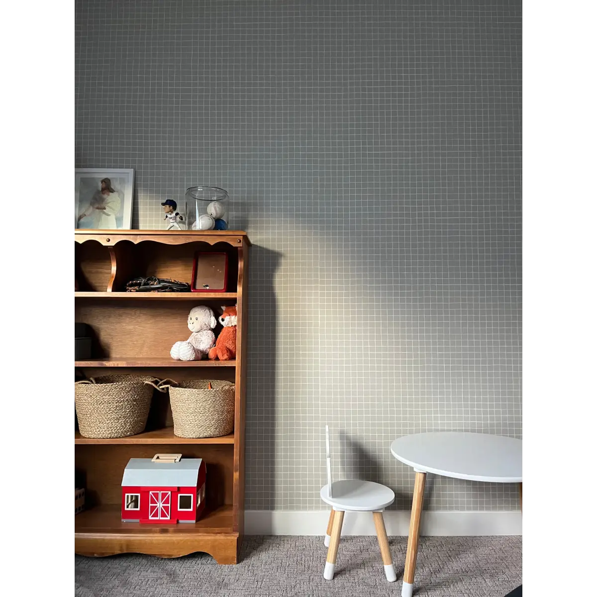 Hudson Wallpaper - Tiny Grid - by Daphne and Sage - Loomwell Home Goods