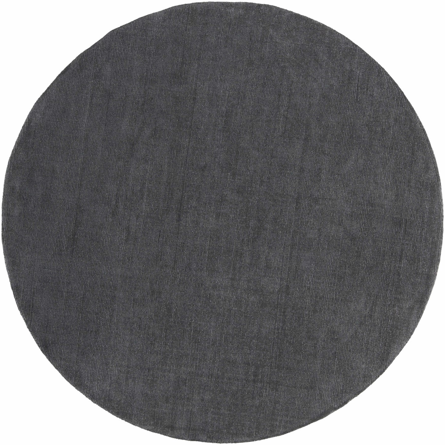 Brockton Solid Wool Charcoal Area Rug