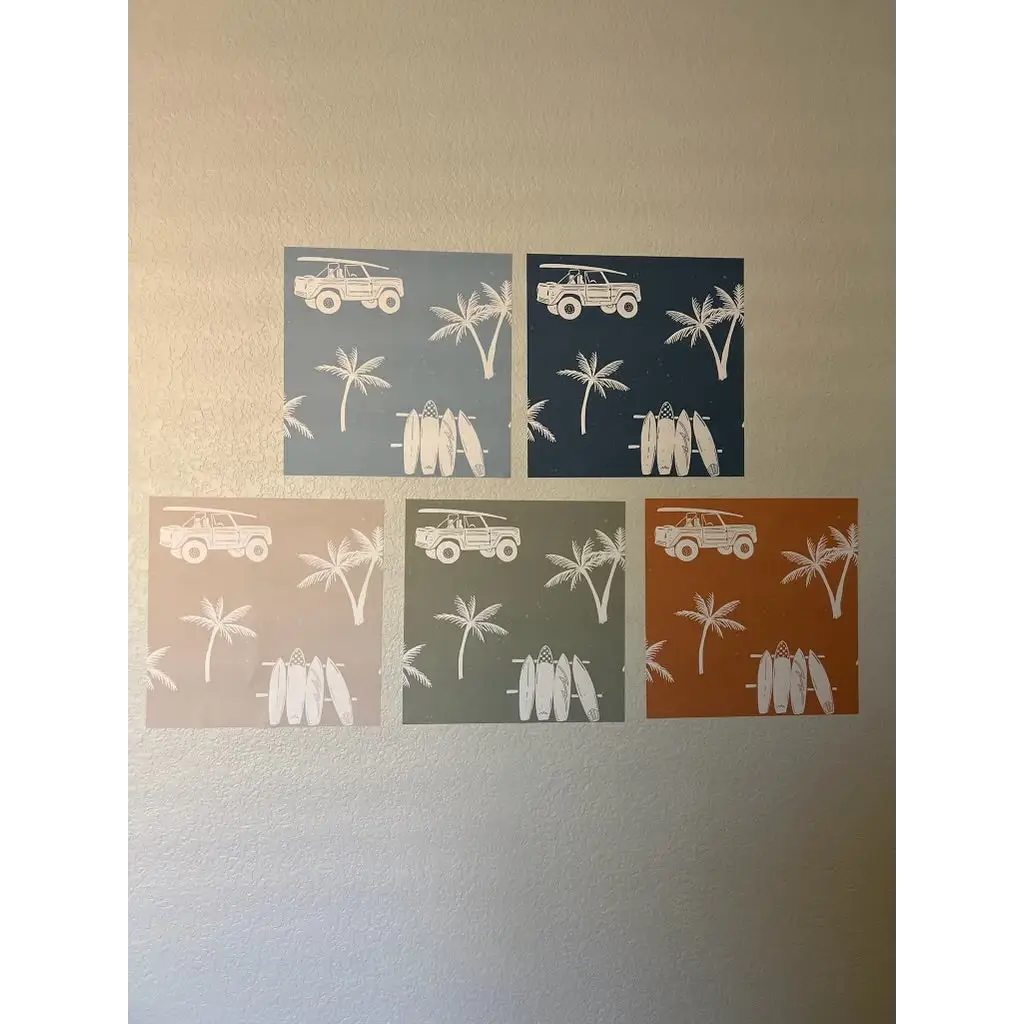 Hurley Wallpaper - Surf Jeep - by CoastL Studio - Loomwell Home Goods