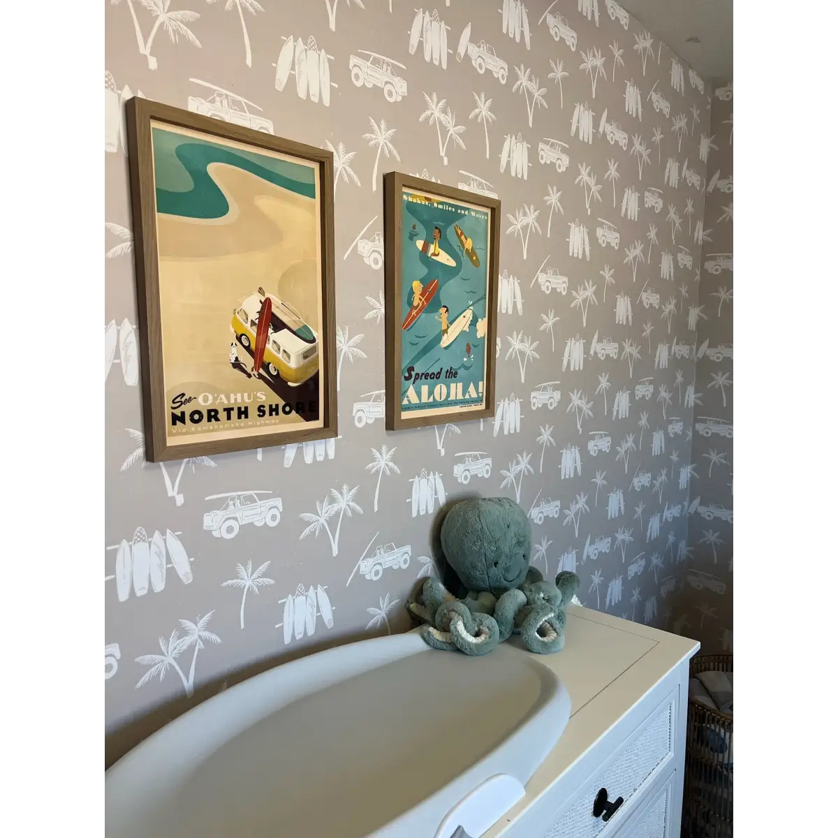 Hurley Wallpaper - Surf Jeep - by CoastL Studio - Loomwell Home Goods