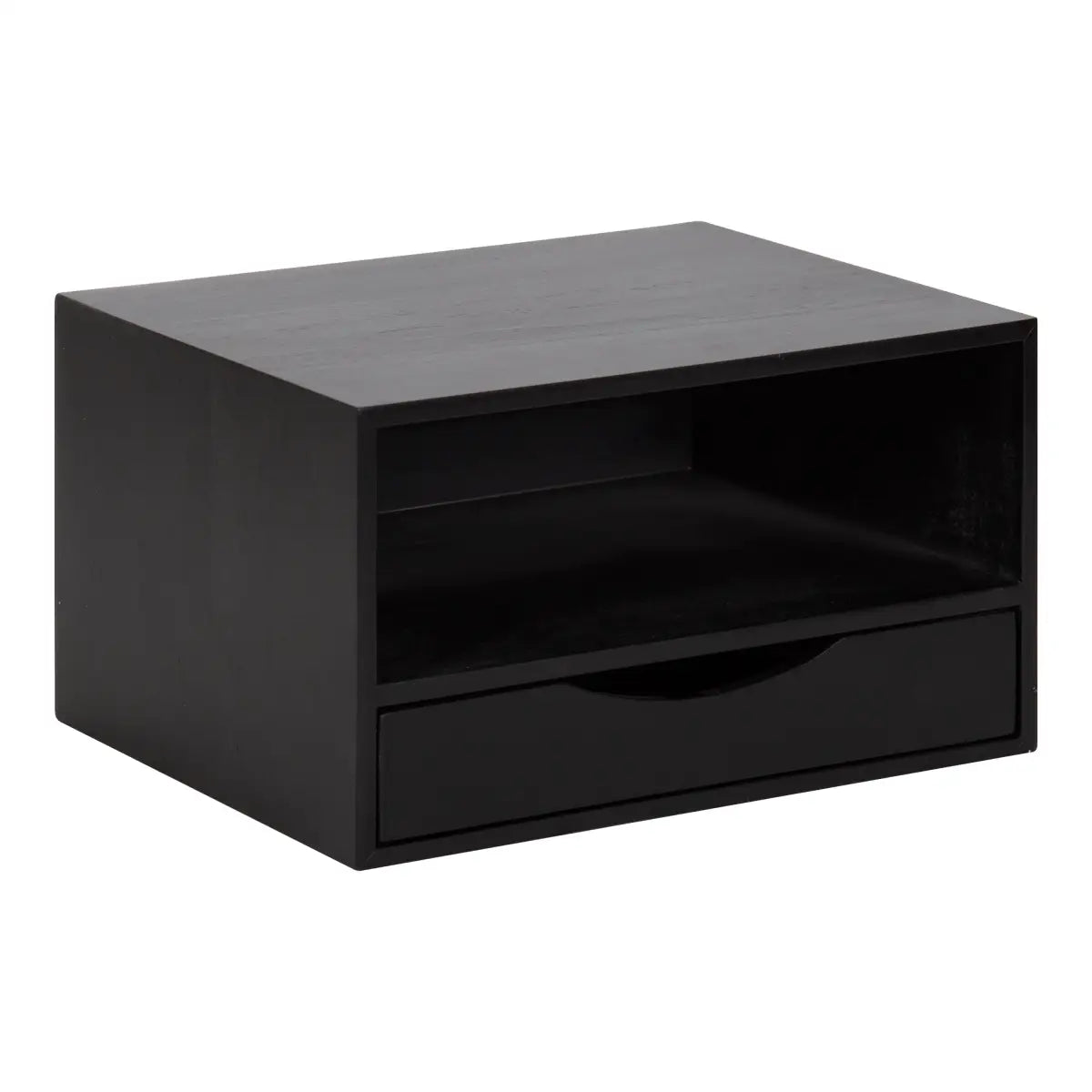Hutton Floating Wall Shelf with Drawer - kateandlaurel