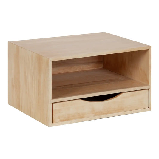 Hutton Floating Wall Shelf with Drawer - kateandlaurel