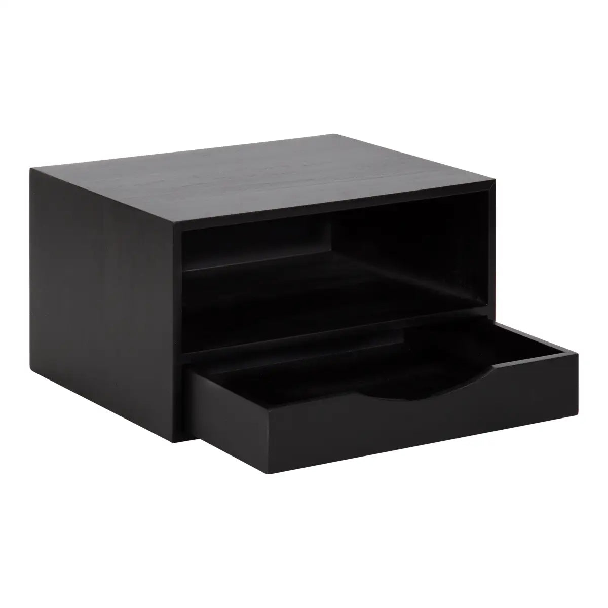 Hutton Floating Wall Shelf with Drawer - kateandlaurel