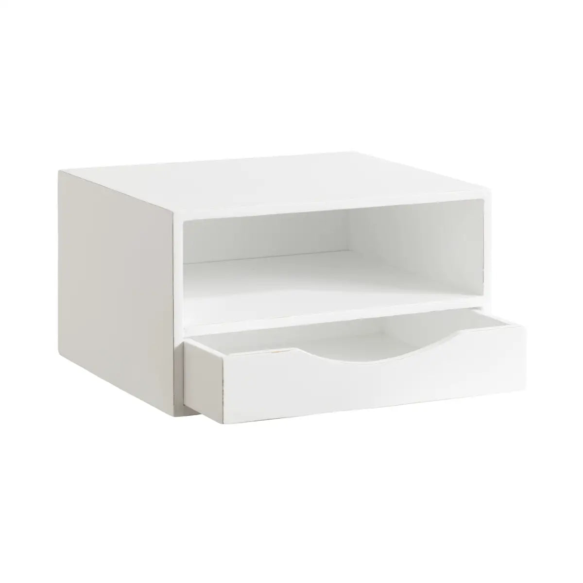 Hutton Floating Wall Shelf with Drawer - kateandlaurel