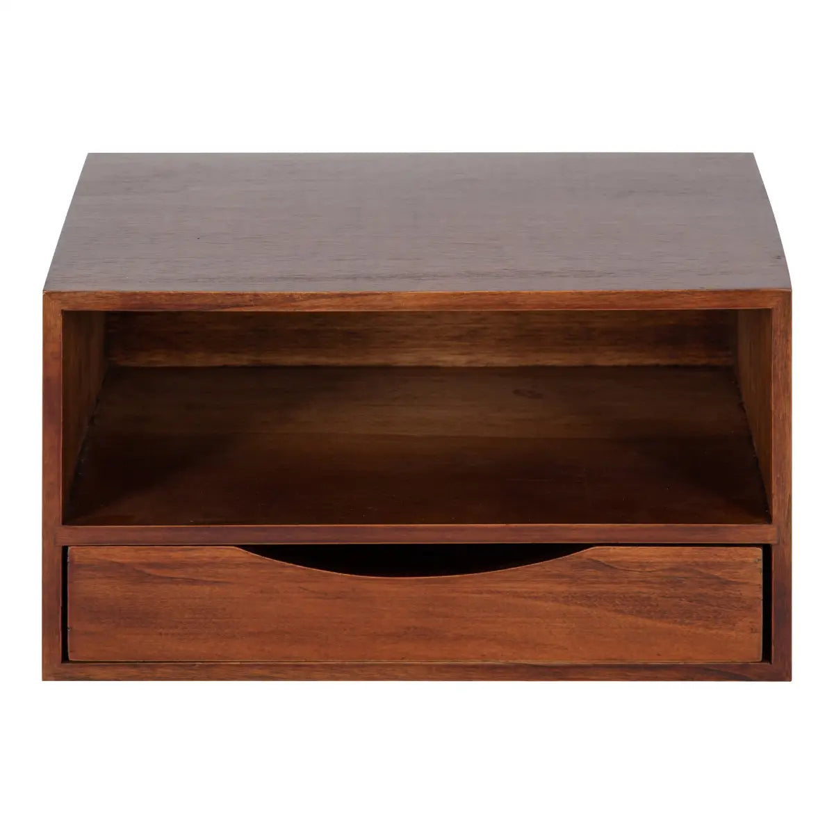 Hutton Floating Wall Shelf with Drawer - kateandlaurel