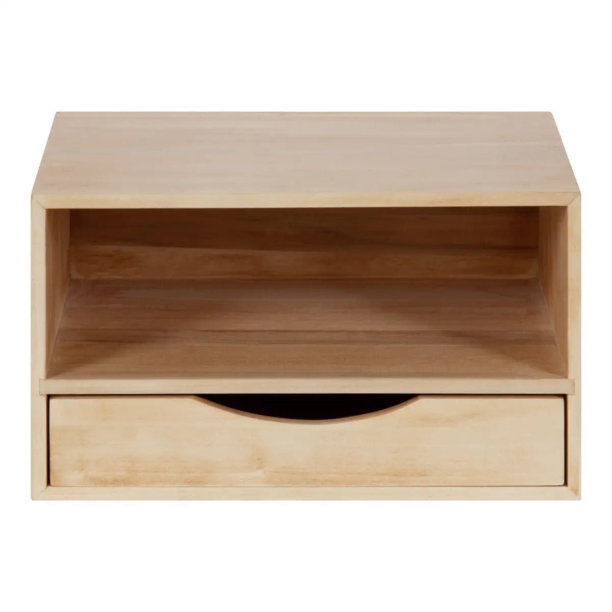 Hutton Floating Wall Shelf with Drawer - kateandlaurel