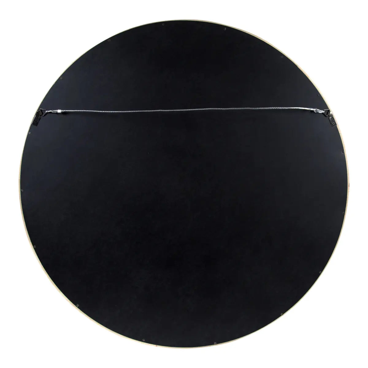 Hutton Round Wood Wall Mirror - kateandlaurel