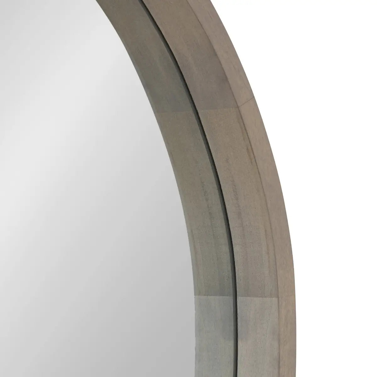 Hutton Round Wood Wall Mirror - kateandlaurel