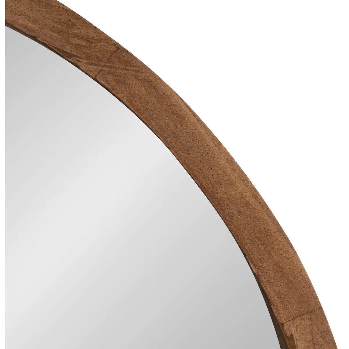 Hutton Round Wood Wall Mirror - kateandlaurel