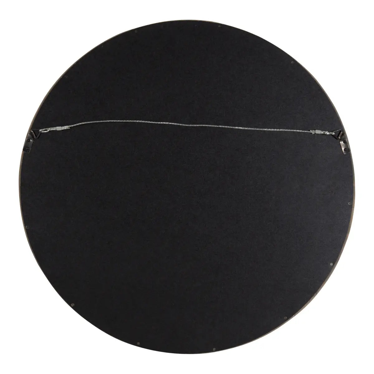 Hutton Round Wood Wall Mirror - kateandlaurel