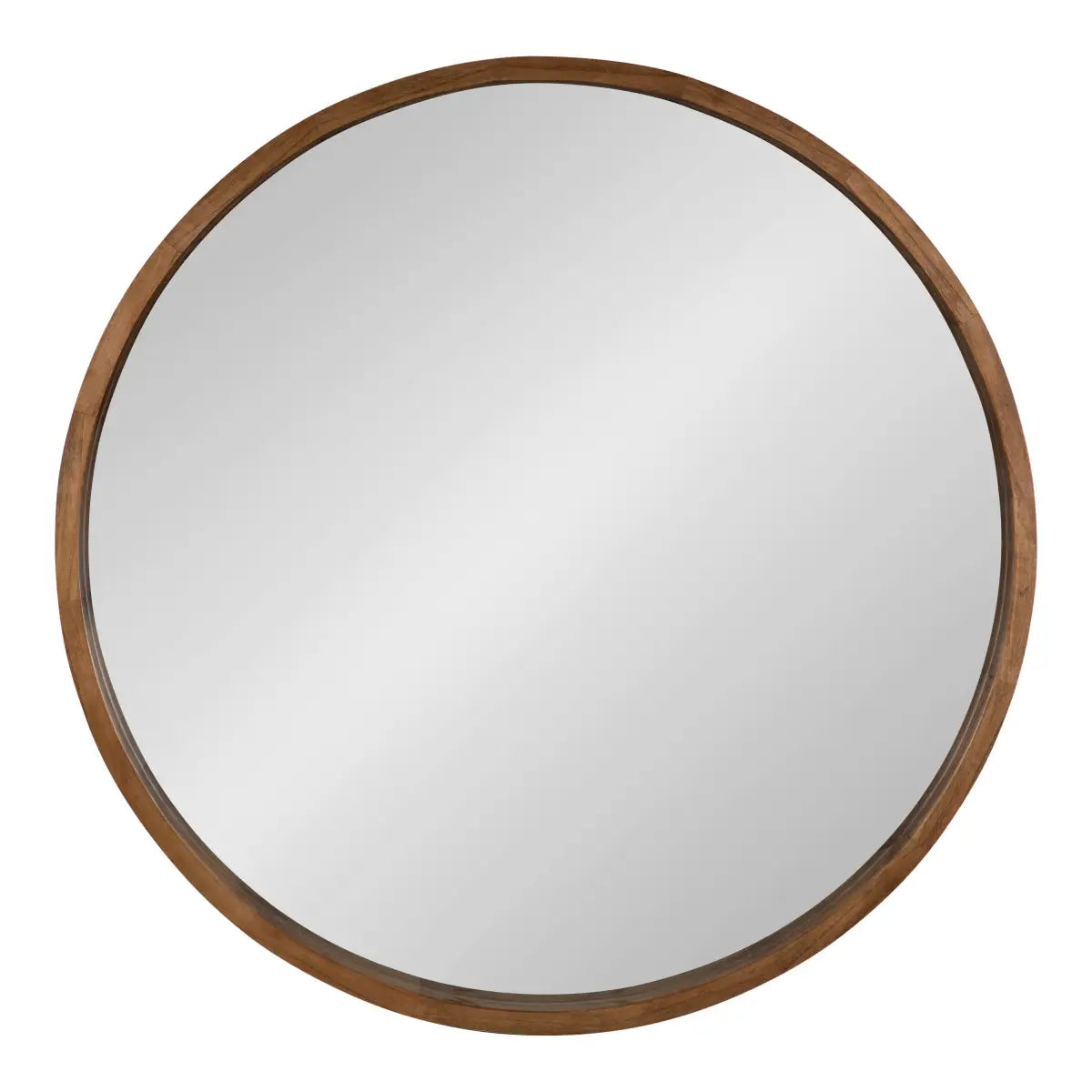 Hutton Round Wood Wall Mirror - kateandlaurel