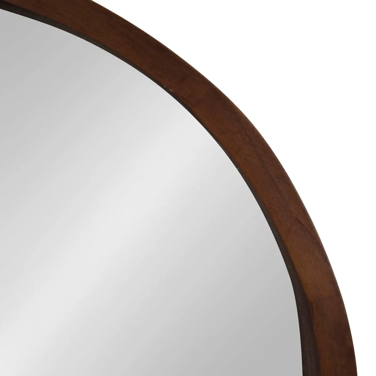 Hutton Round Wood Wall Mirror - kateandlaurel