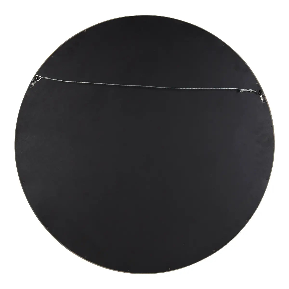 Hutton Round Wood Wall Mirror - kateandlaurel
