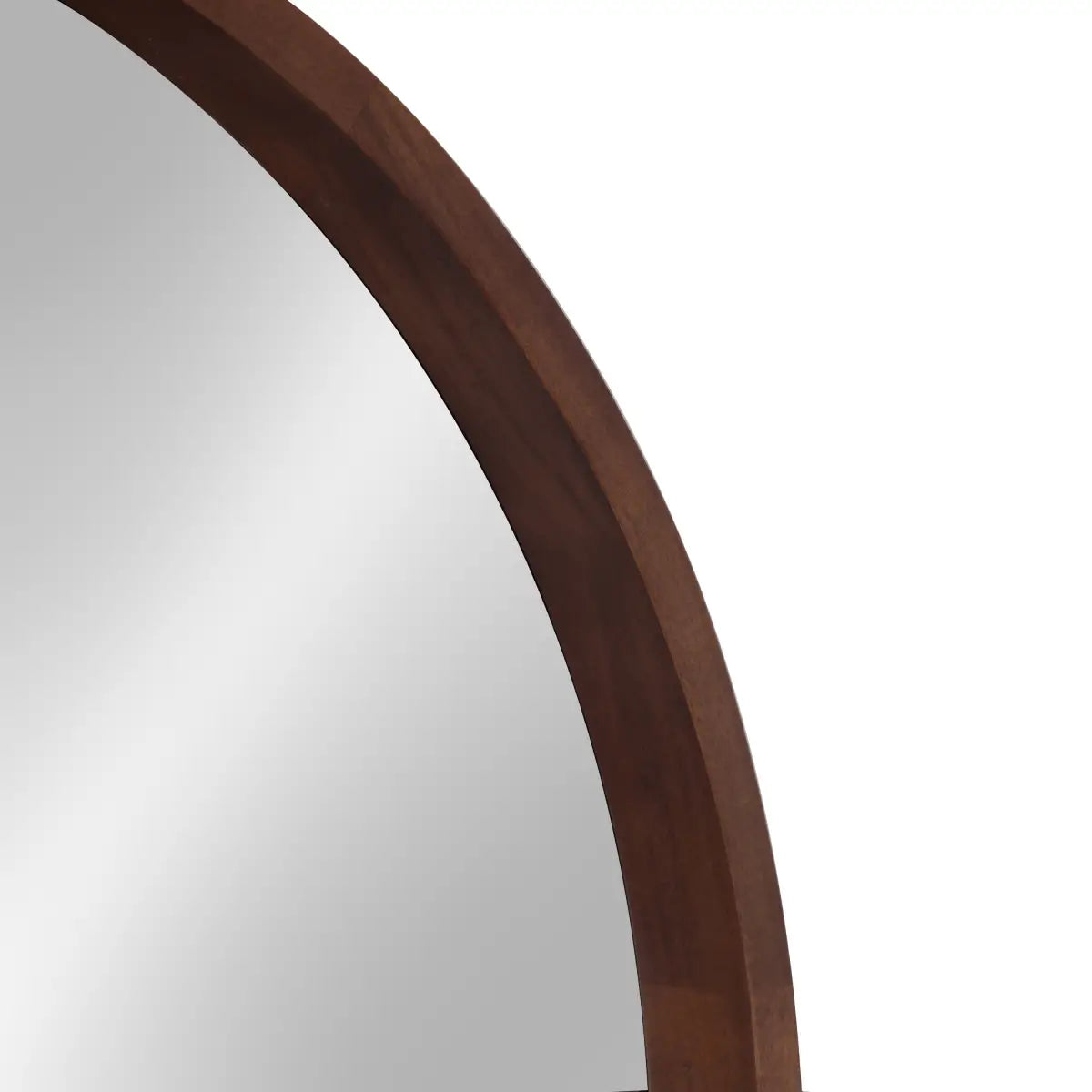 Hutton Round Wood Wall Mirror - kateandlaurel