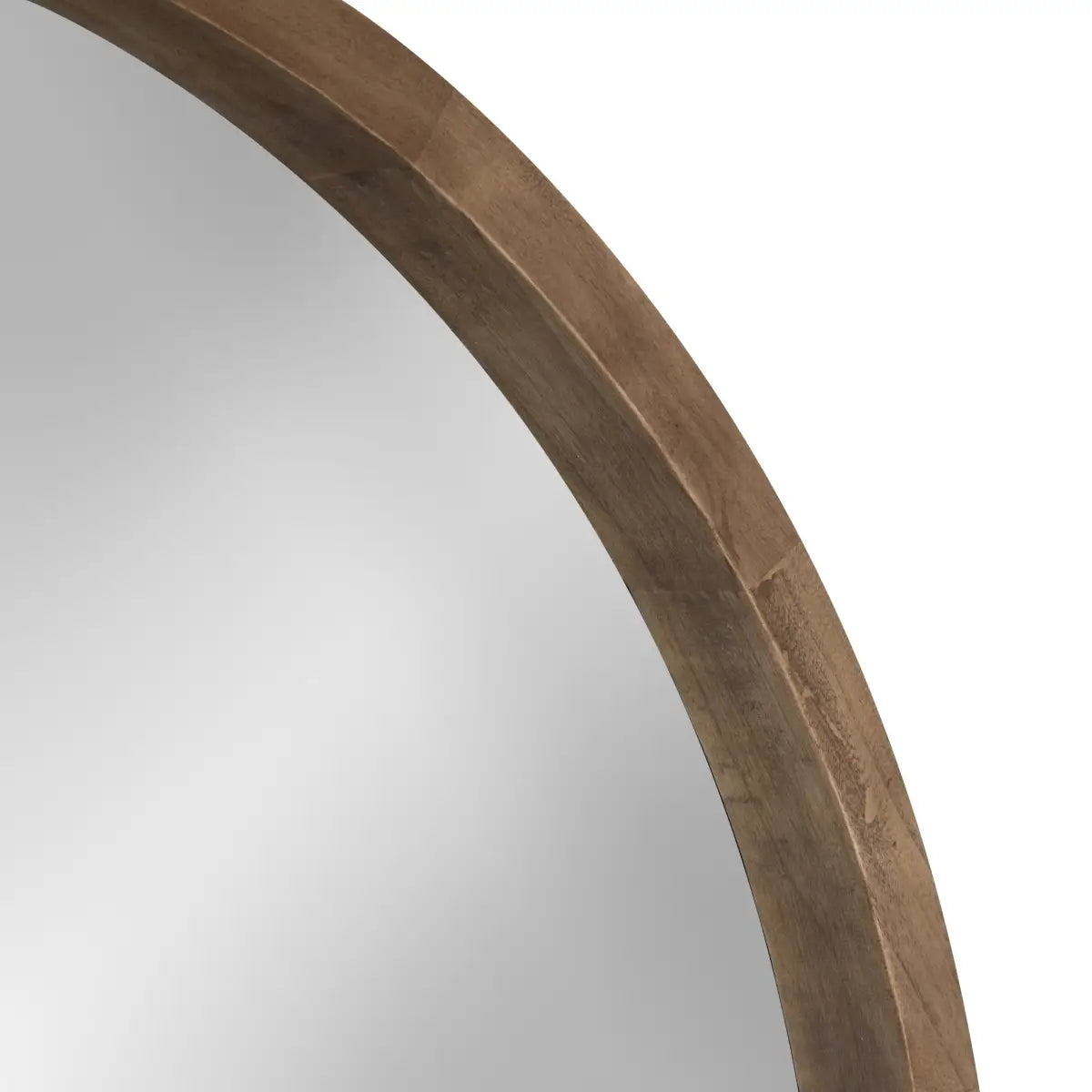 Hutton Round Wood Wall Mirror - kateandlaurel