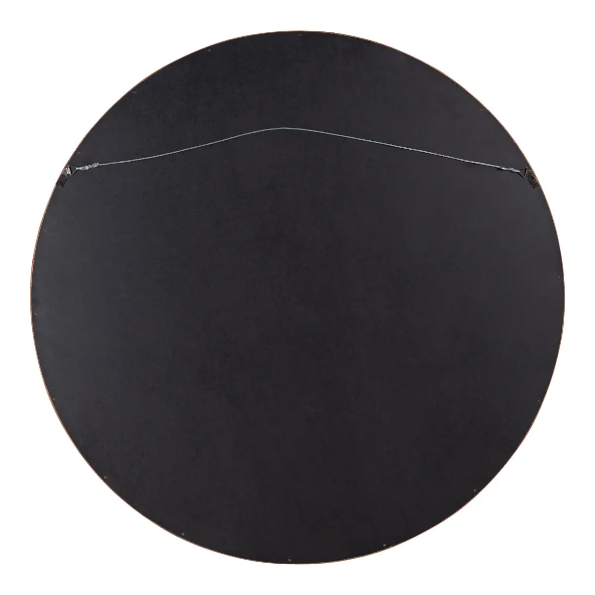 Hutton Round Wood Wall Mirror - kateandlaurel