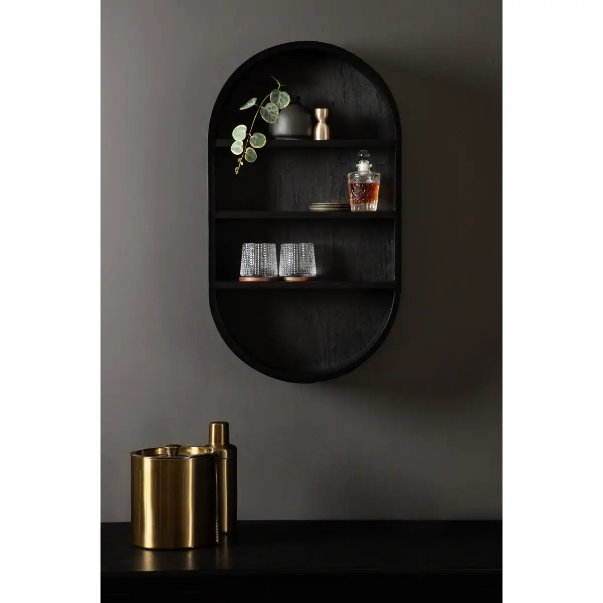 Hutton Wood Capsule Wall Shelf - kateandlaurel