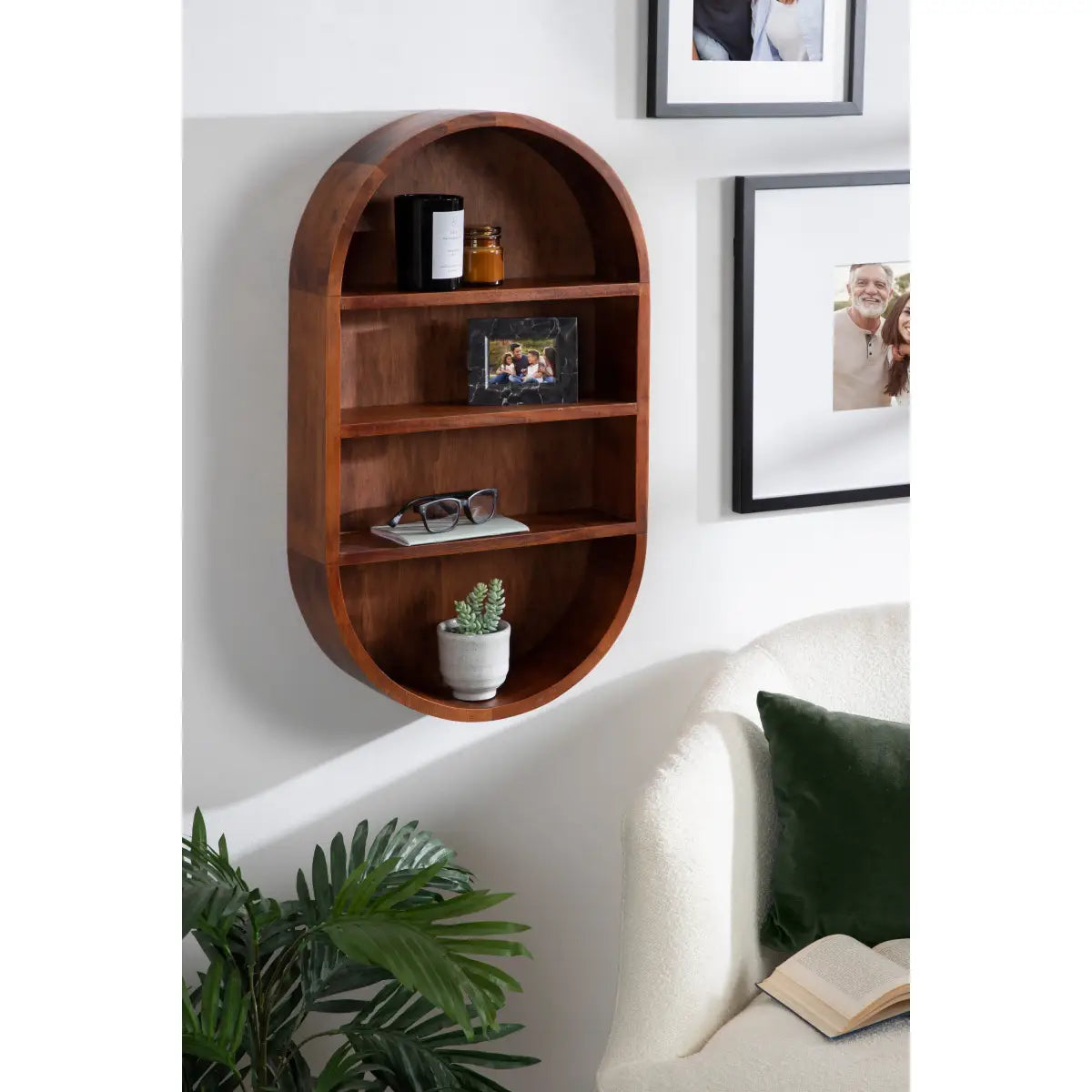 Hutton Wood Capsule Wall Shelf - kateandlaurel