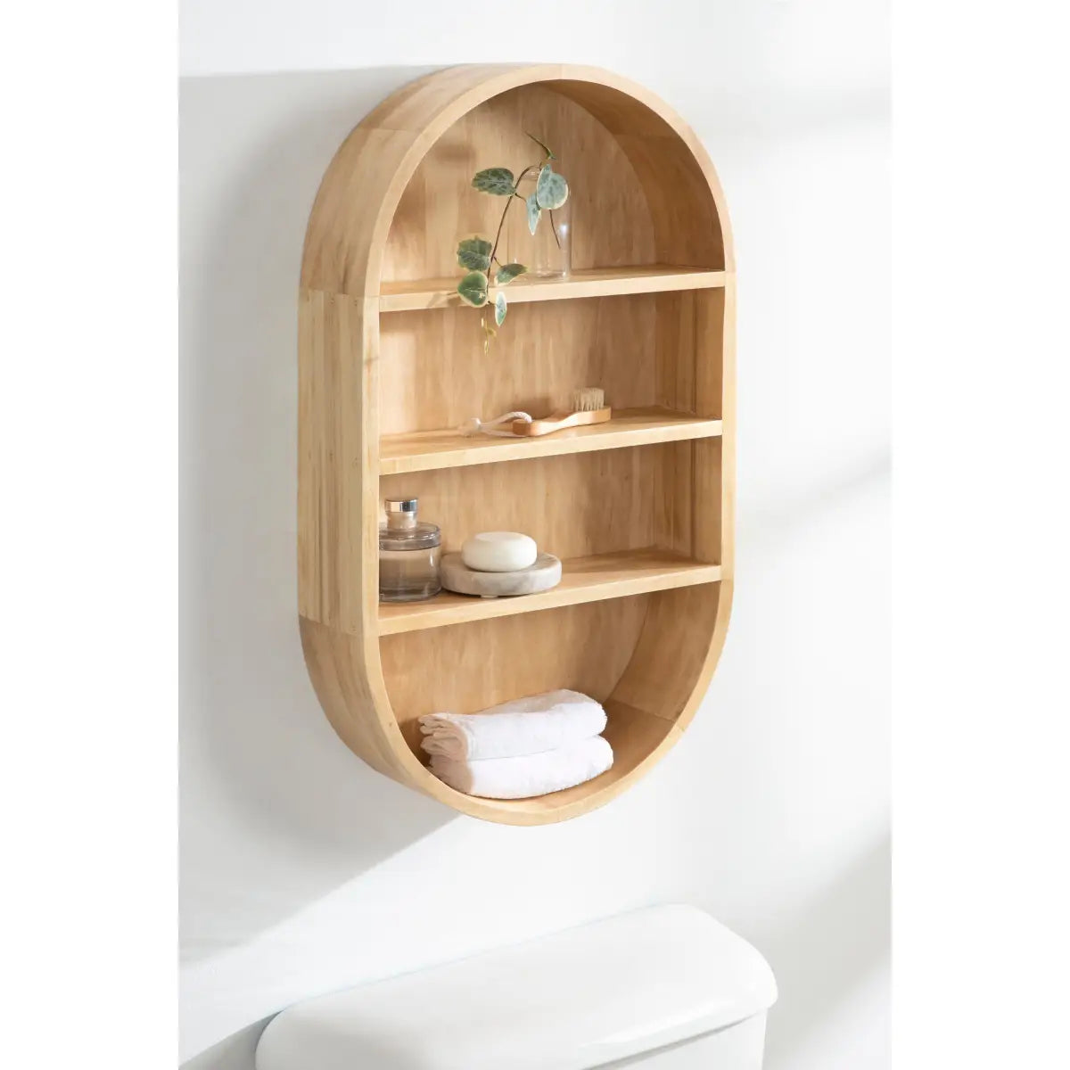 Hutton Wood Capsule Wall Shelf - kateandlaurel