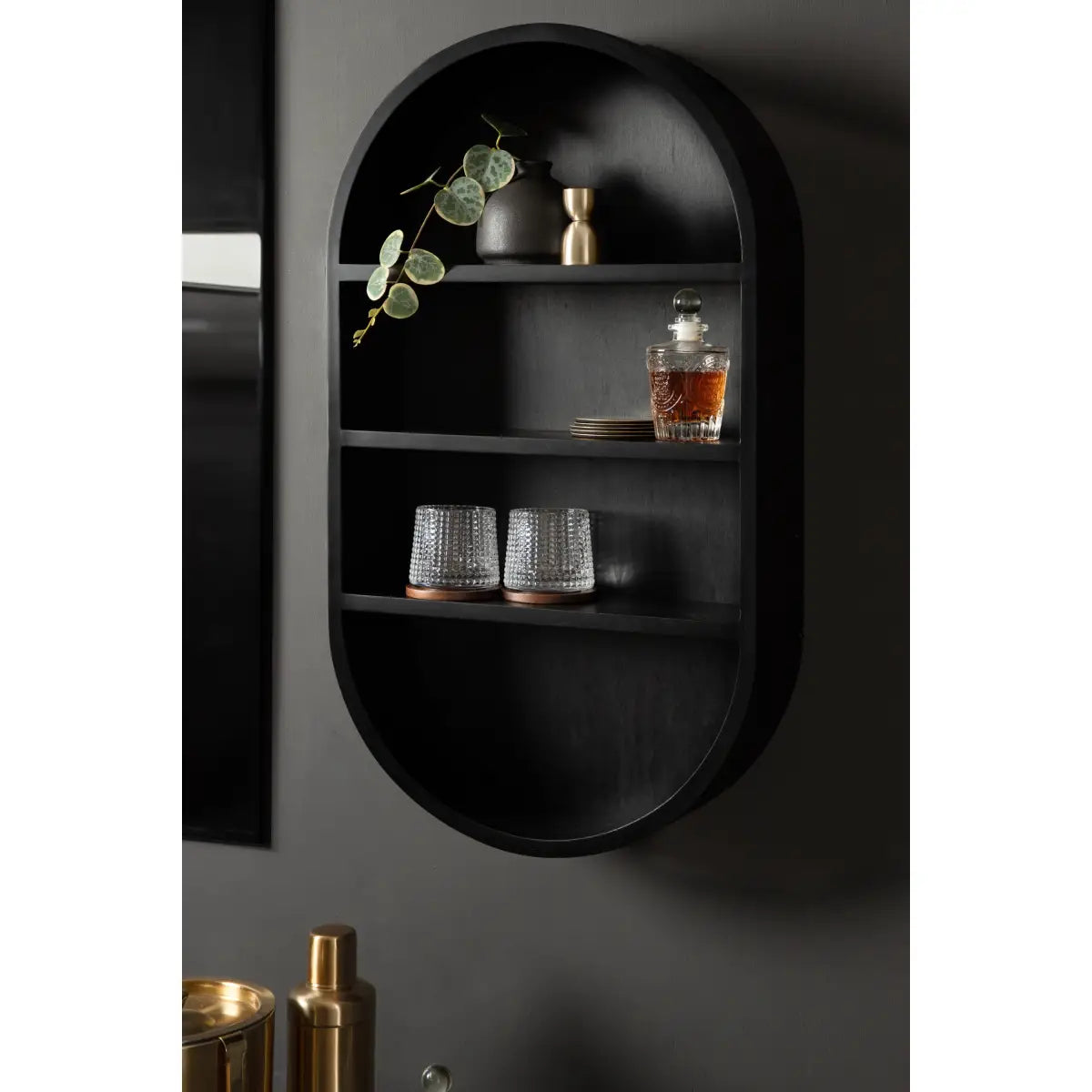 Hutton Wood Capsule Wall Shelf - kateandlaurel