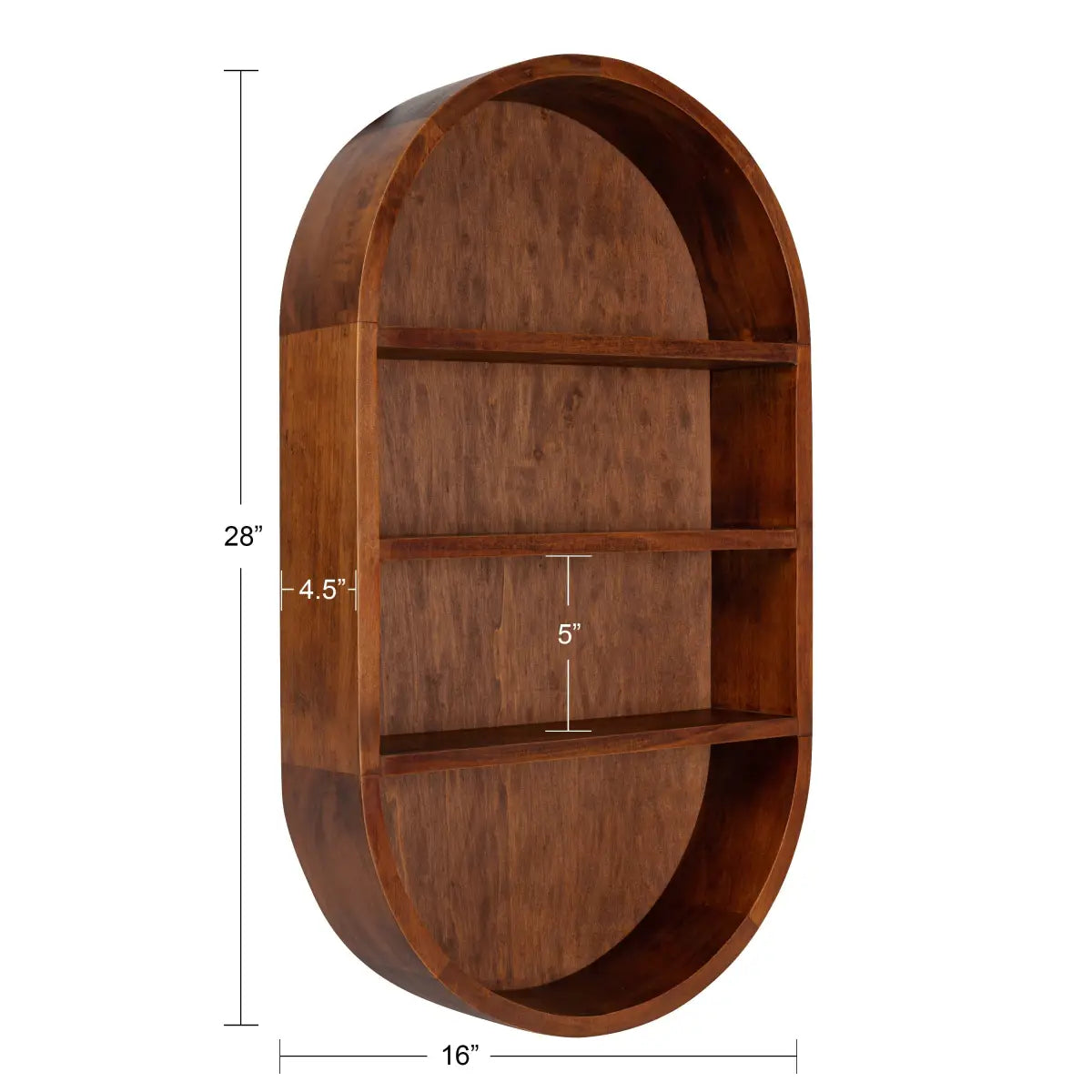 Hutton Wood Capsule Wall Shelf - kateandlaurel
