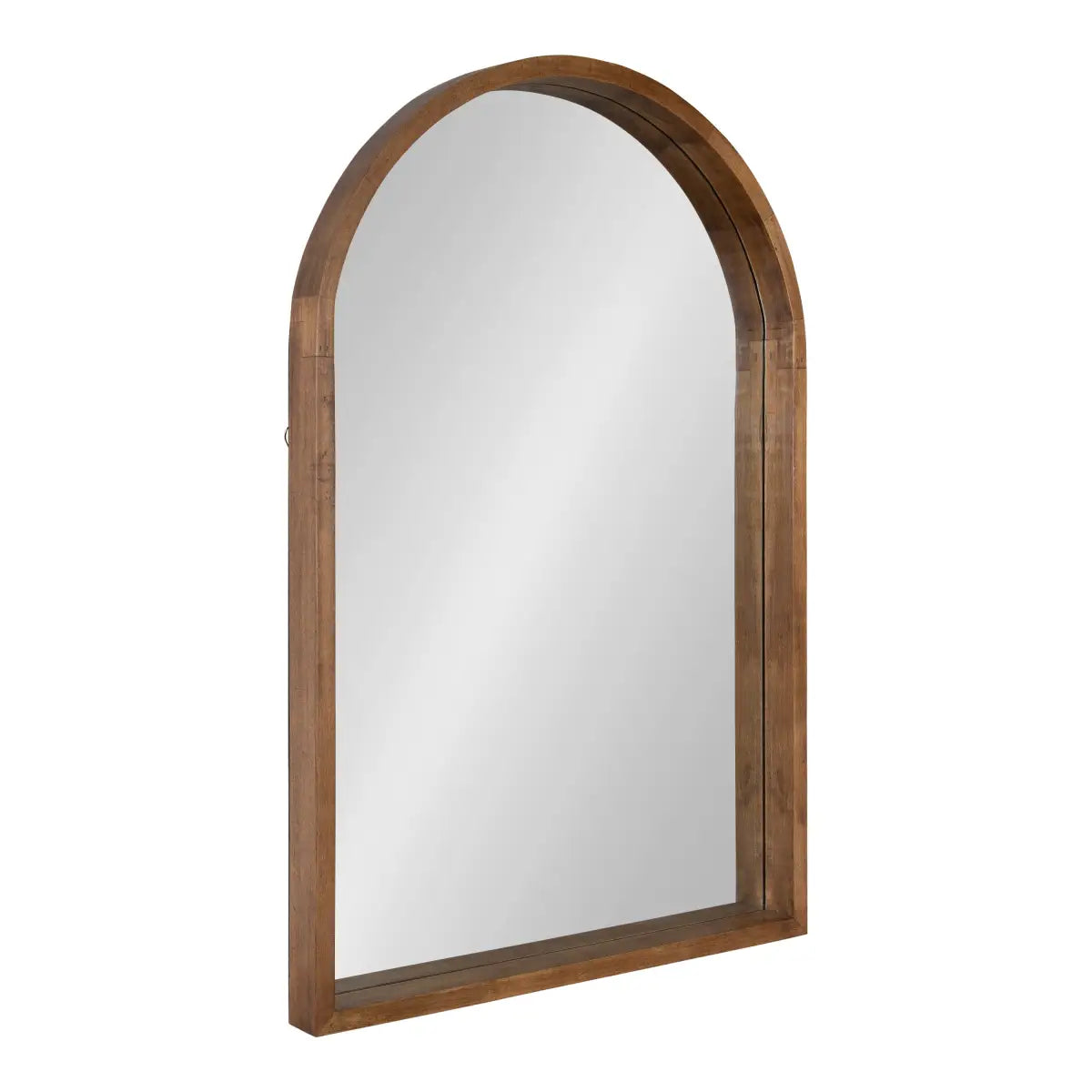 Hutton Wood Framed Arch Mirror - Rustic Brown / 24x36 - kateandlaurel