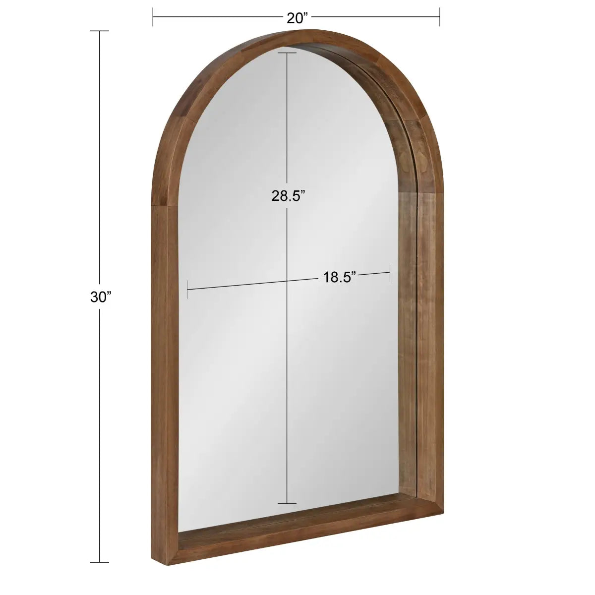 Hutton Wood Framed Arch Mirror - kateandlaurel