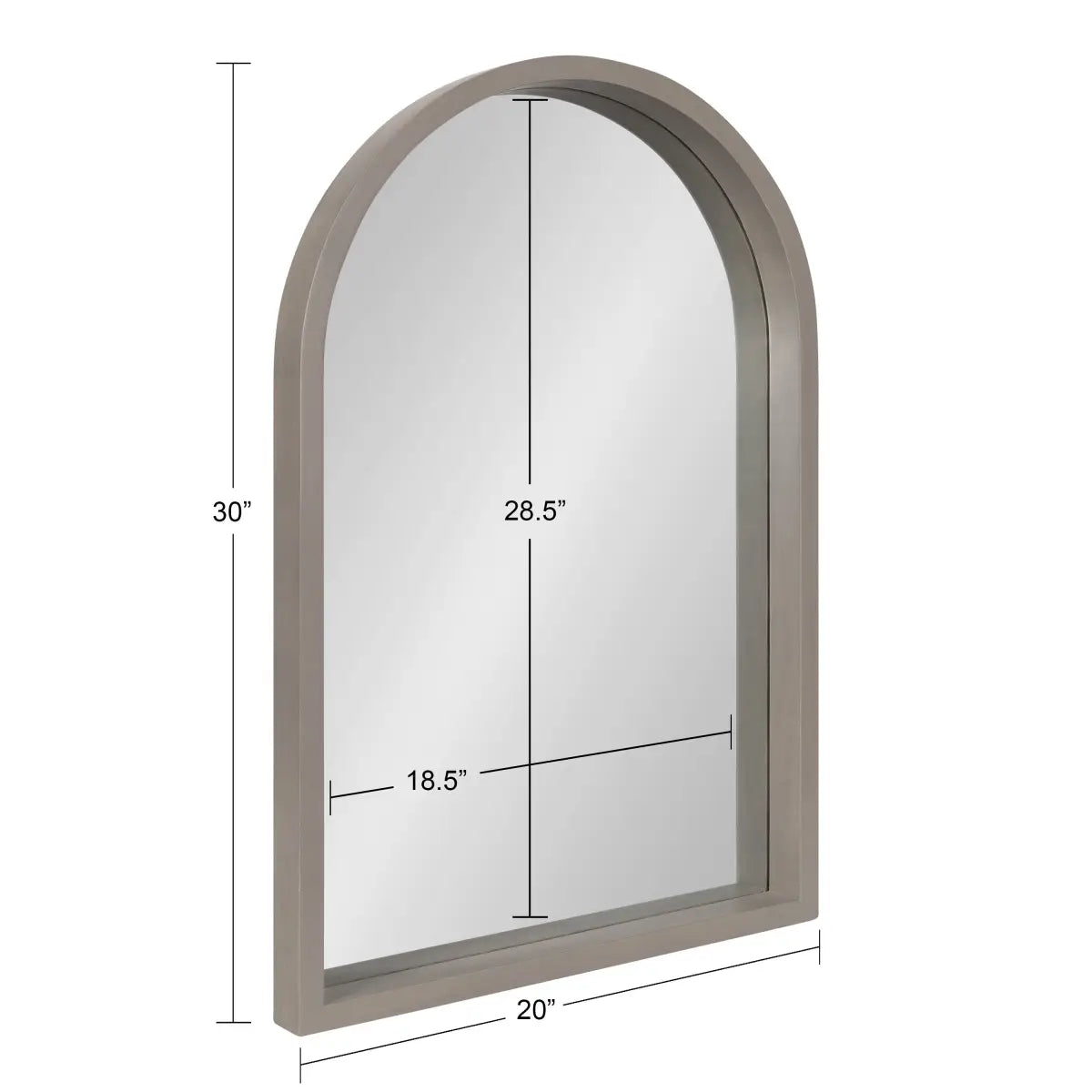 Hutton Wood Framed Arch Mirror - kateandlaurel