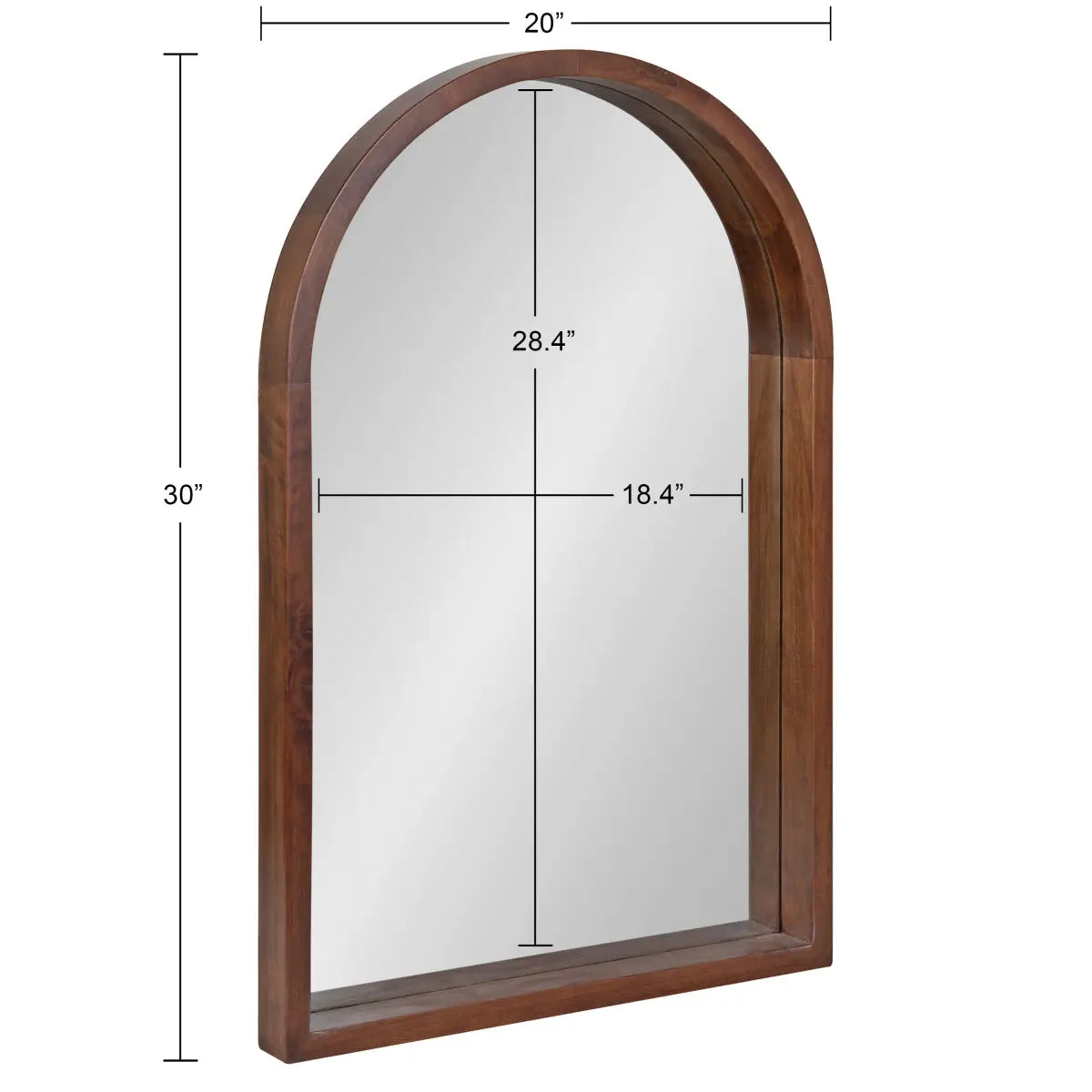 Hutton Wood Framed Arch Mirror - kateandlaurel
