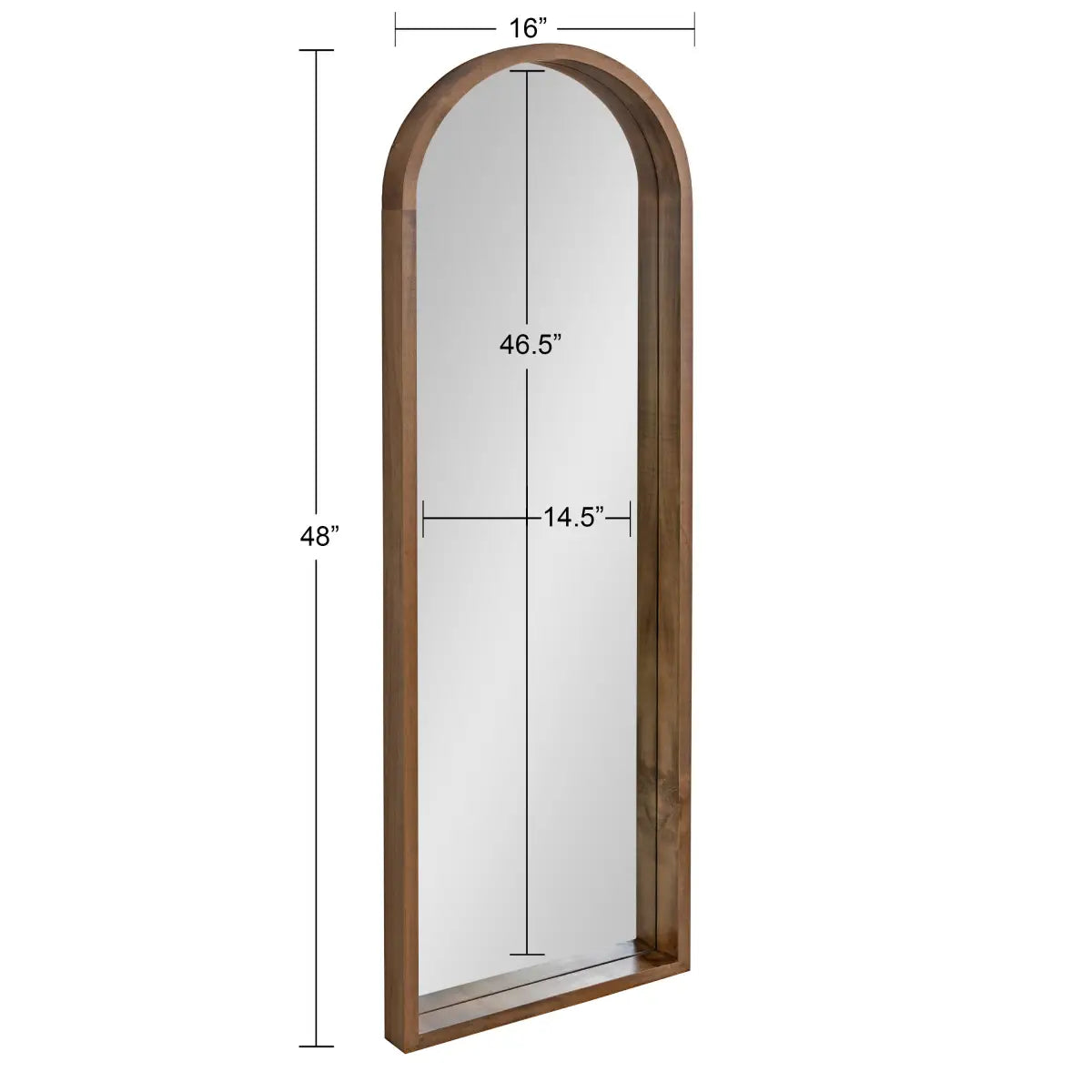 Hutton Wood Framed Arch Mirror - kateandlaurel