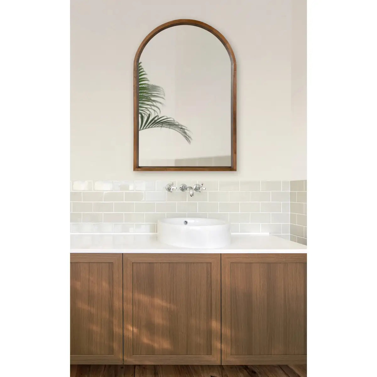 Hutton Wood Framed Arch Mirror - kateandlaurel