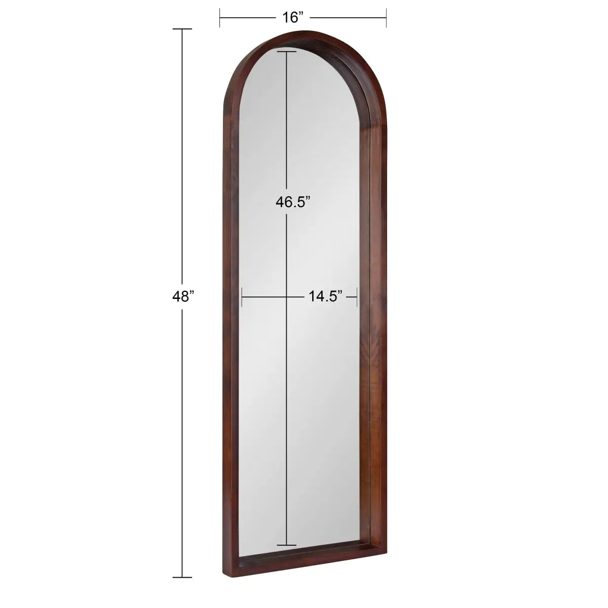 Hutton Wood Framed Arch Mirror - kateandlaurel