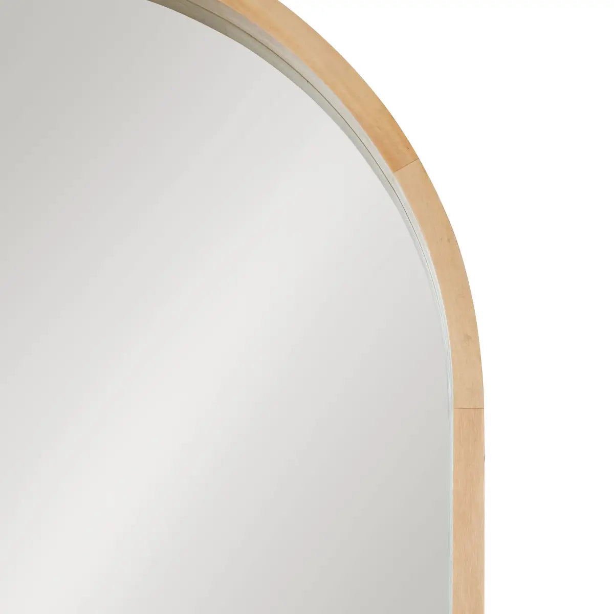 Hutton Wood Framed Capsule Mirror - kateandlaurel