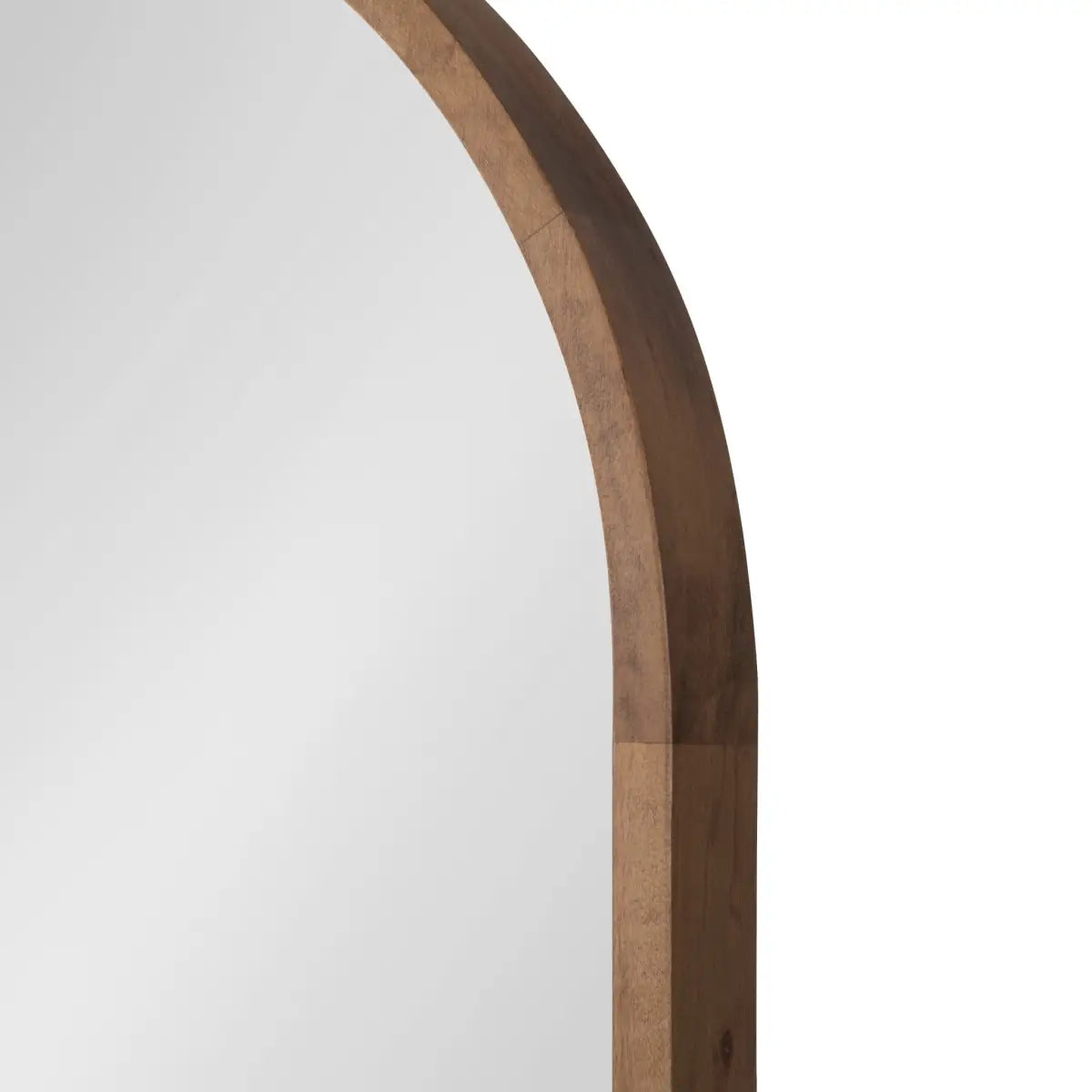 Hutton Wood Framed Capsule Mirror - kateandlaurel