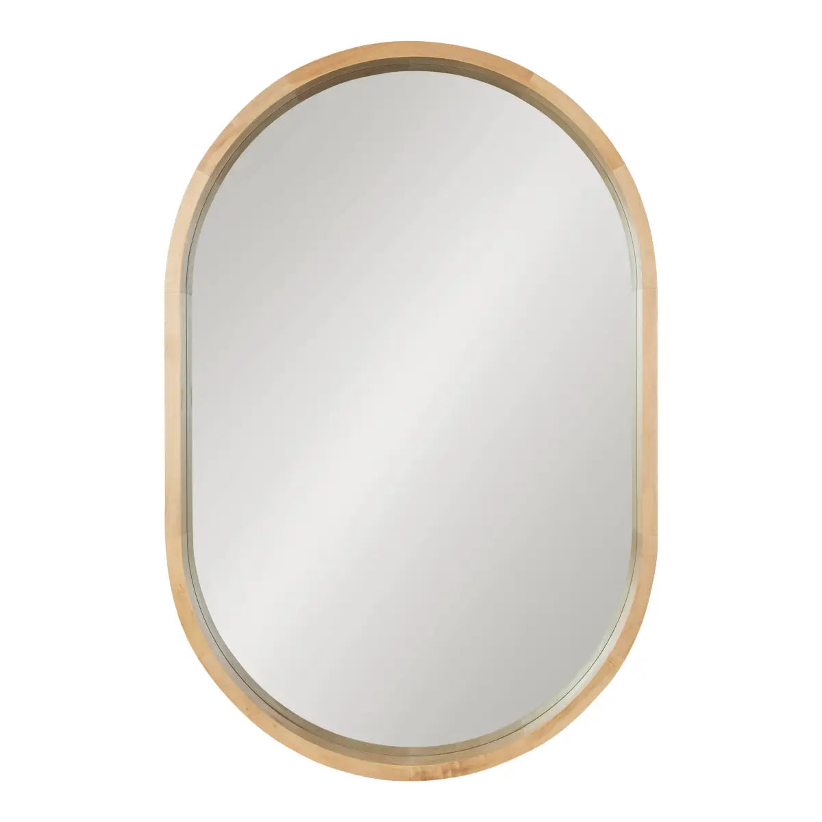 Hutton Wood Framed Capsule Mirror - kateandlaurel