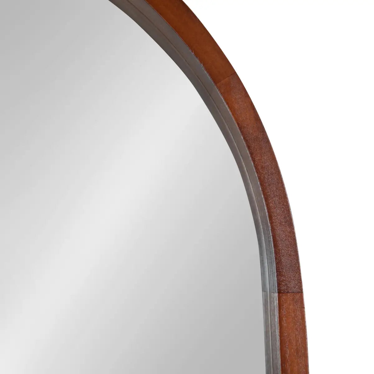 Hutton Wood Framed Capsule Mirror - kateandlaurel