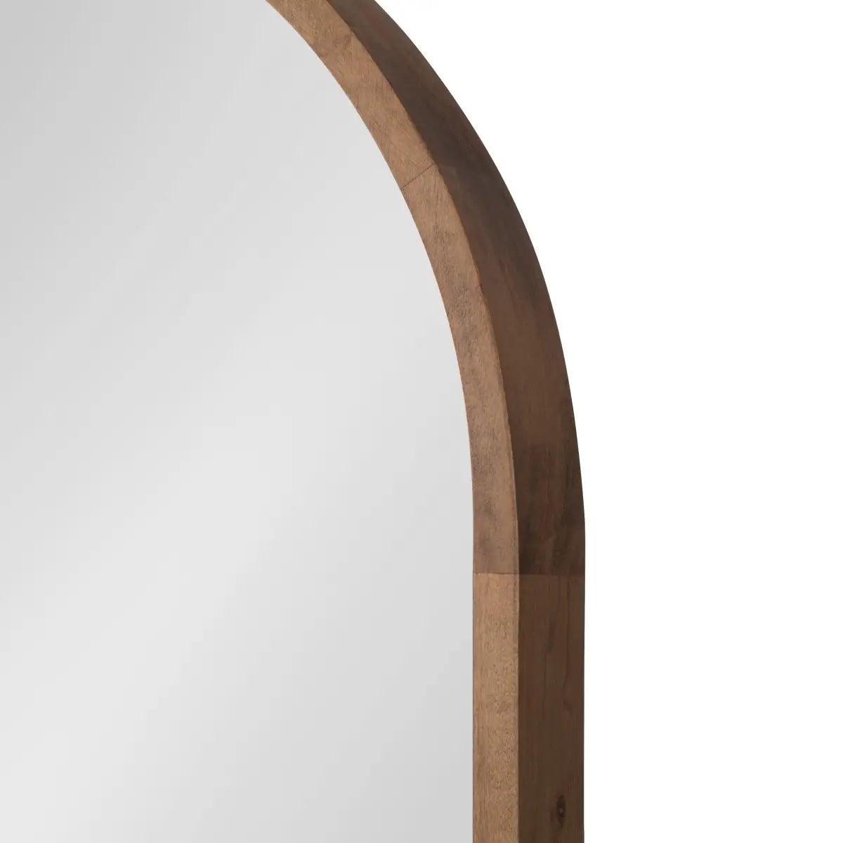 Hutton Wood Framed Capsule Mirror - kateandlaurel
